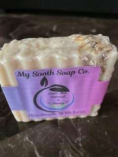 Goats Milk , Shea Butter , Oatmeal & Honey Soap Bar