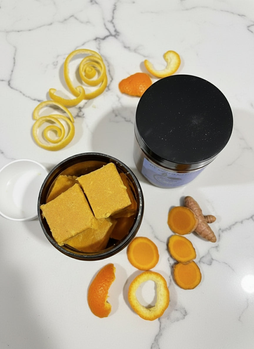 Turmeric, Lemon & Orange Sugar Scrubs (Soap Base)